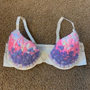 Purple, and Pink Shell Sequin Mermaid Top